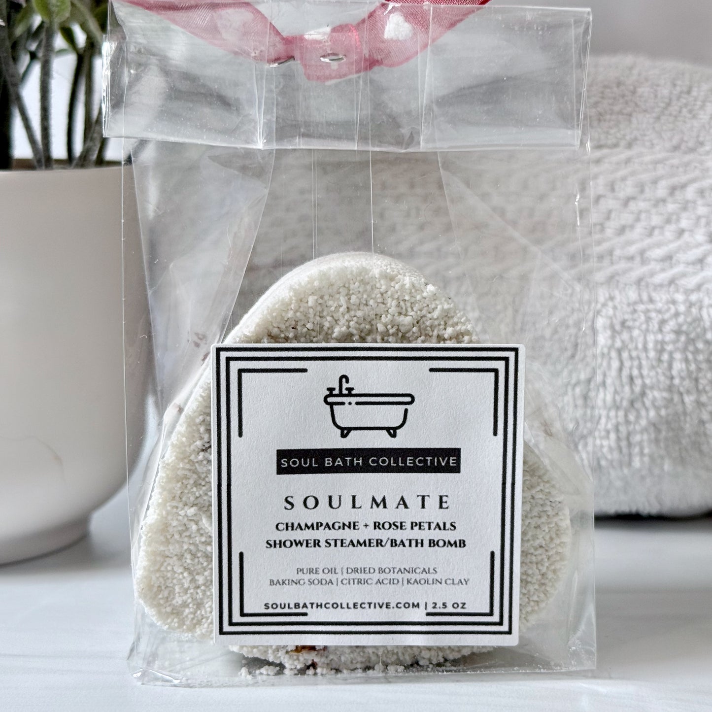 Valentine's Day Heart Shower Steamer Bath Bomb