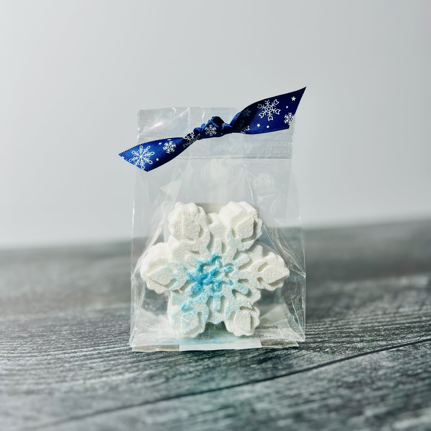 Snowflake Shower Steamers, Snowflake Bath Bombs, Bath Fizzies, Holiday Gifts, Christmas Stocking Stuffers, Warm Winter Scent, 3 oz each