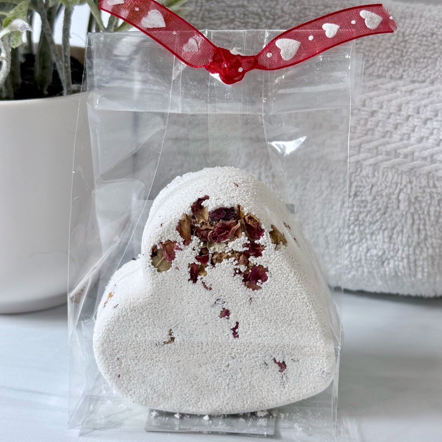 Valentine's Day Heart Shower Steamer Bath Bomb