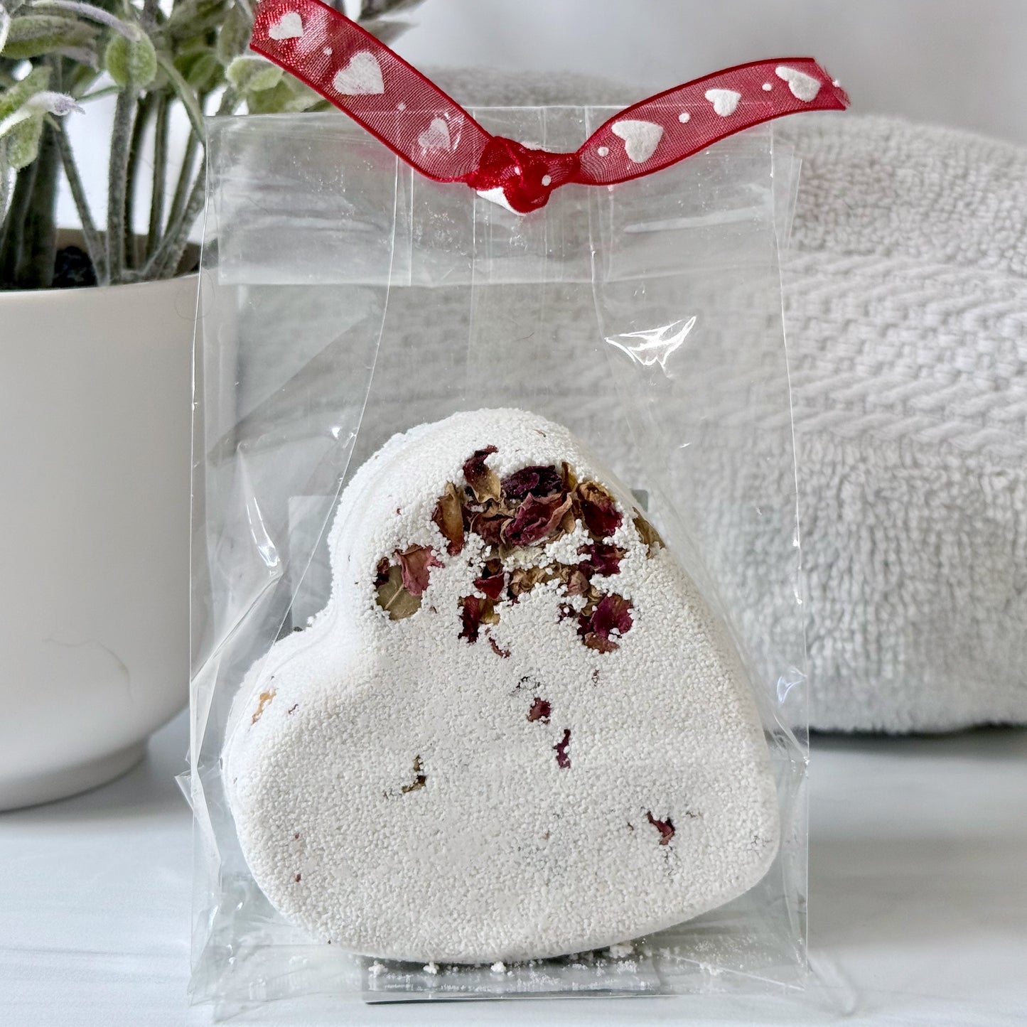 Valentine's Day Heart Shower Steamer Bath Bomb