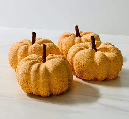 Pumpkin Shower Steamers, Pumpkin Bath Bombs, Bath Fizzies, Holiday Gifts, Baby Shower Gifts, 3 oz each, Eco-Friendly Packaging